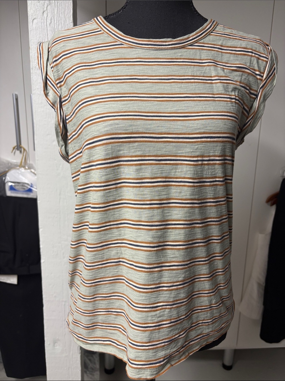Veronica Beard striped muscle Tshirt